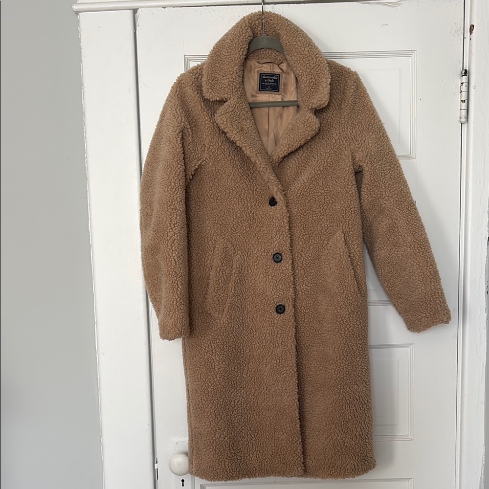 Abercrombie Long Teddy Coat
